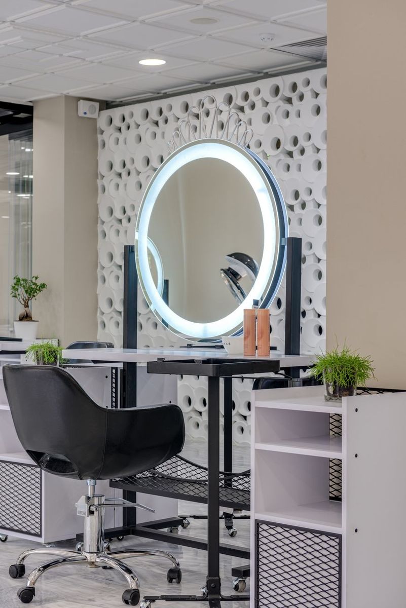 Voorbeeldpost: interieur van de salon